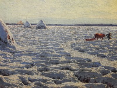 Lithuanian Swamps Under Snow by Henryk Weyssenhoff